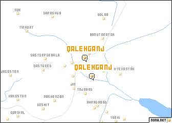 map of Qal‘eh Ganj