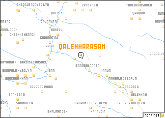 map of Qal‘eh Harasam