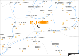 map of Qal‘eh Ḩasan