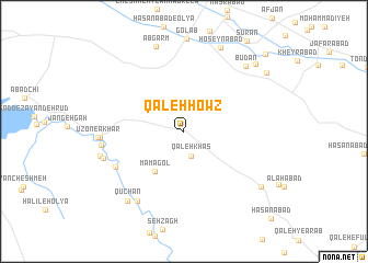 map of Qal‘eh Ḩowẕ