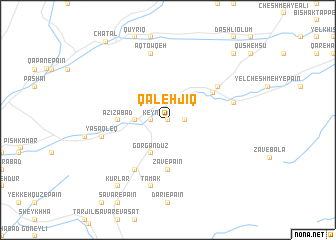 map of Qal‘eh Jīq