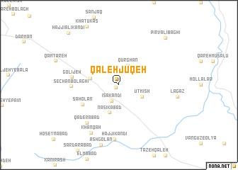 map of Qal‘eh Jūqeh