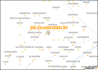 map of Qal‘eh Jūq-e Sabalān