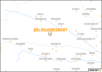 map of Qal‘eh Jūq-e Sādāt