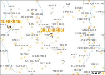 map of Qal‘eh Kandī