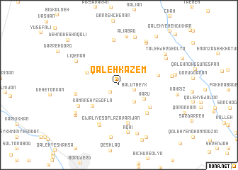 map of Qal‘eh Kāz̧em