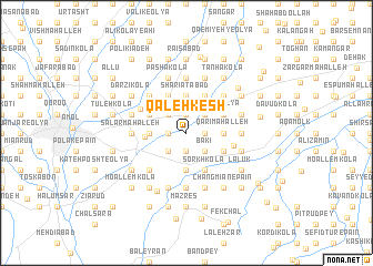 map of Qal‘eh Kesh