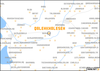 map of Qal‘eh Khāleşeh