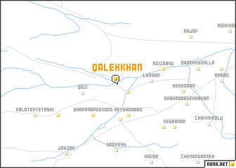 map of Qal‘eh Khān
