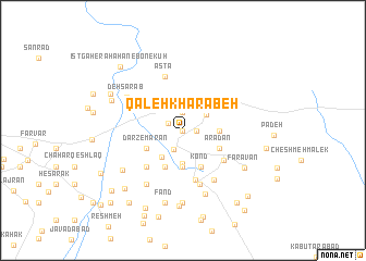 map of Qal‘eh Kharābeh