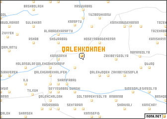 map of Qal‘eh Kohneh