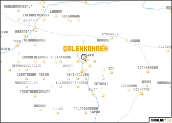 map of Qal‘eh Kohneh