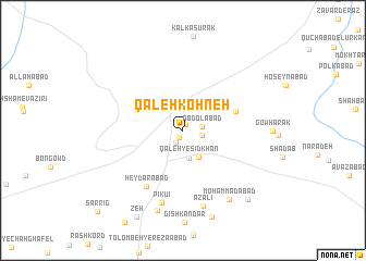 map of Qal‘eh Kohneh