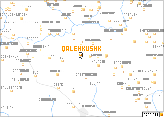 map of Qal‘eh Kūshk