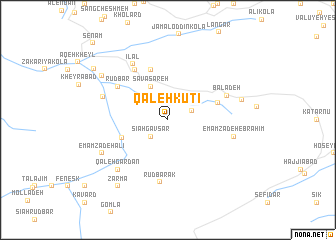 map of Qal‘eh Kūtī