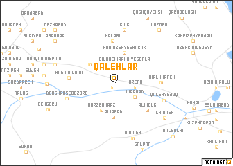 map of Qal‘eh Lar