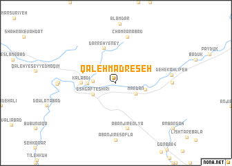 map of Qal‘eh Madreseh