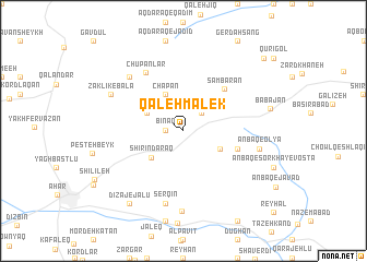 map of Qal‘eh Malek