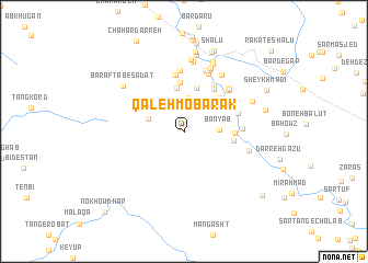 map of Qal‘eh Mobārak