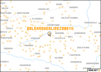 map of Qal‘eh Now-e ‘Alīreẕā Beyk