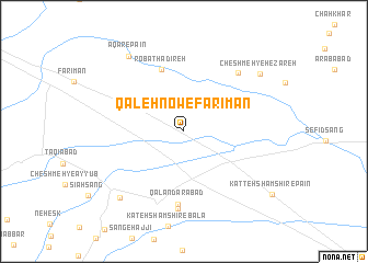 map of Qal‘eh Now-e Farīmān