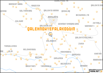 map of Qal‘eh Now-ye Falak od Dīn