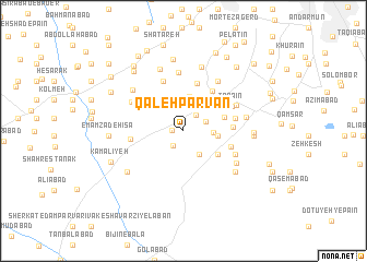 map of Qal‘eh Parvān