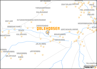 map of Qal‘eh Qāsem