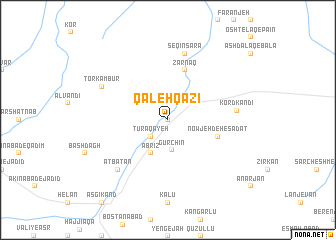 map of Qal‘eh Qāẕī