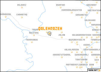 map of Qal‘eh Razeh