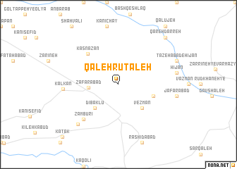 map of Qal‘eh Rūtaleh