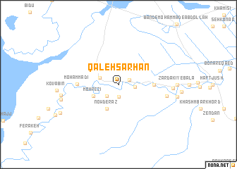 map of Qal‘eh Sarhān