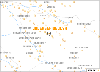 map of Qal‘eh Sefīd-e ‘Olyā