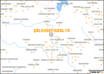 map of Qal‘eh Sefīd-e ‘Olyā