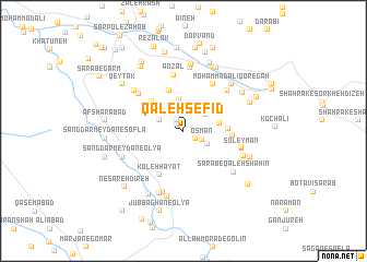 map of Qal‘eh Sefīd