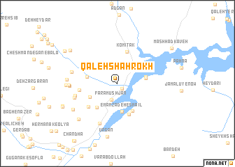 map of Qal‘eh Shāhrokh