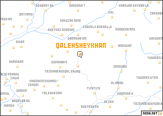 map of Qal‘eh Sheykhān