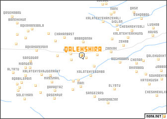 map of Qal‘eh Shīrā