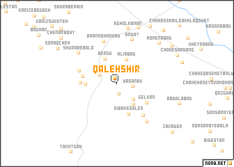 map of Qal‘eh Shīr