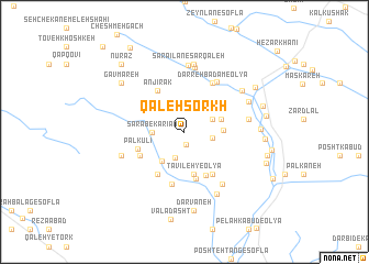 map of Qal‘eh Sorkh