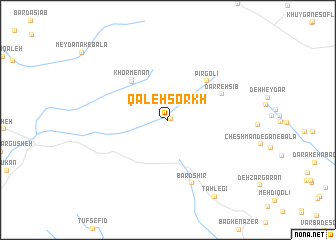 map of Qal‘eh Sorkh