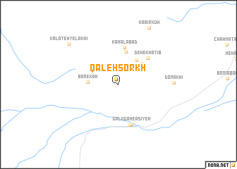 map of Qal‘eh Sorkh
