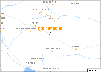 map of Qal‘eh Sorkh