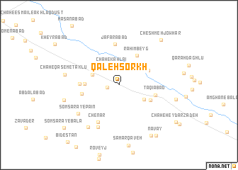map of Qal‘eh Sorkh