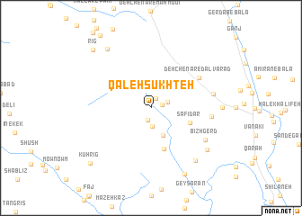 map of Qal‘eh Sūkhteh