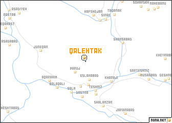 map of Qal‘eh Tak