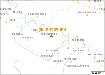 map of Qal‘eh Tasmeh