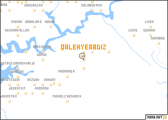 map of Qal‘eh-ye Āb Dīz