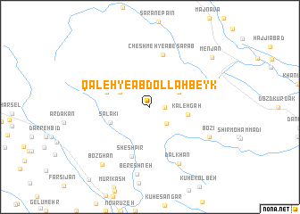 map of Qal‘eh-ye ‘Abdollāh Beyk