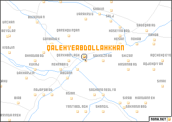 map of Qal‘eh-ye ‘Abdollāh Khān
